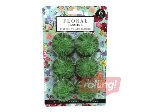 Toilet cistern capsules Floral Range, Jasmine, 6x40g