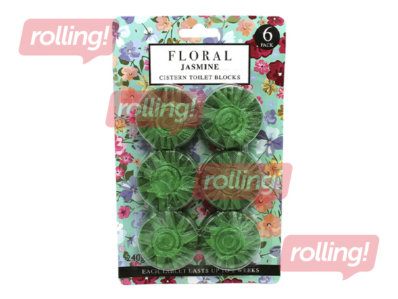 Toilet cistern capsules Floral Range, Jasmine, 6x40g
