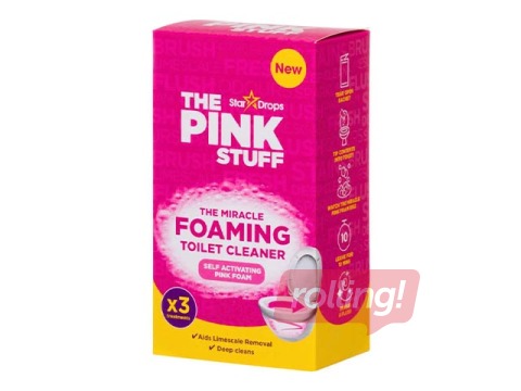 Tualetes tīrīšanas līdzeklis The Pink Stuff, putojošs, 3x100g 
