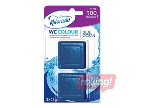 Tabletes tualetes poda tvertnei WC Colour OCEAN, 2 x 45g