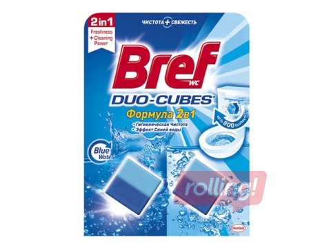 Tabletes tualetes poda tvertnei Bref duo-cubes oiginal, 2gab.
