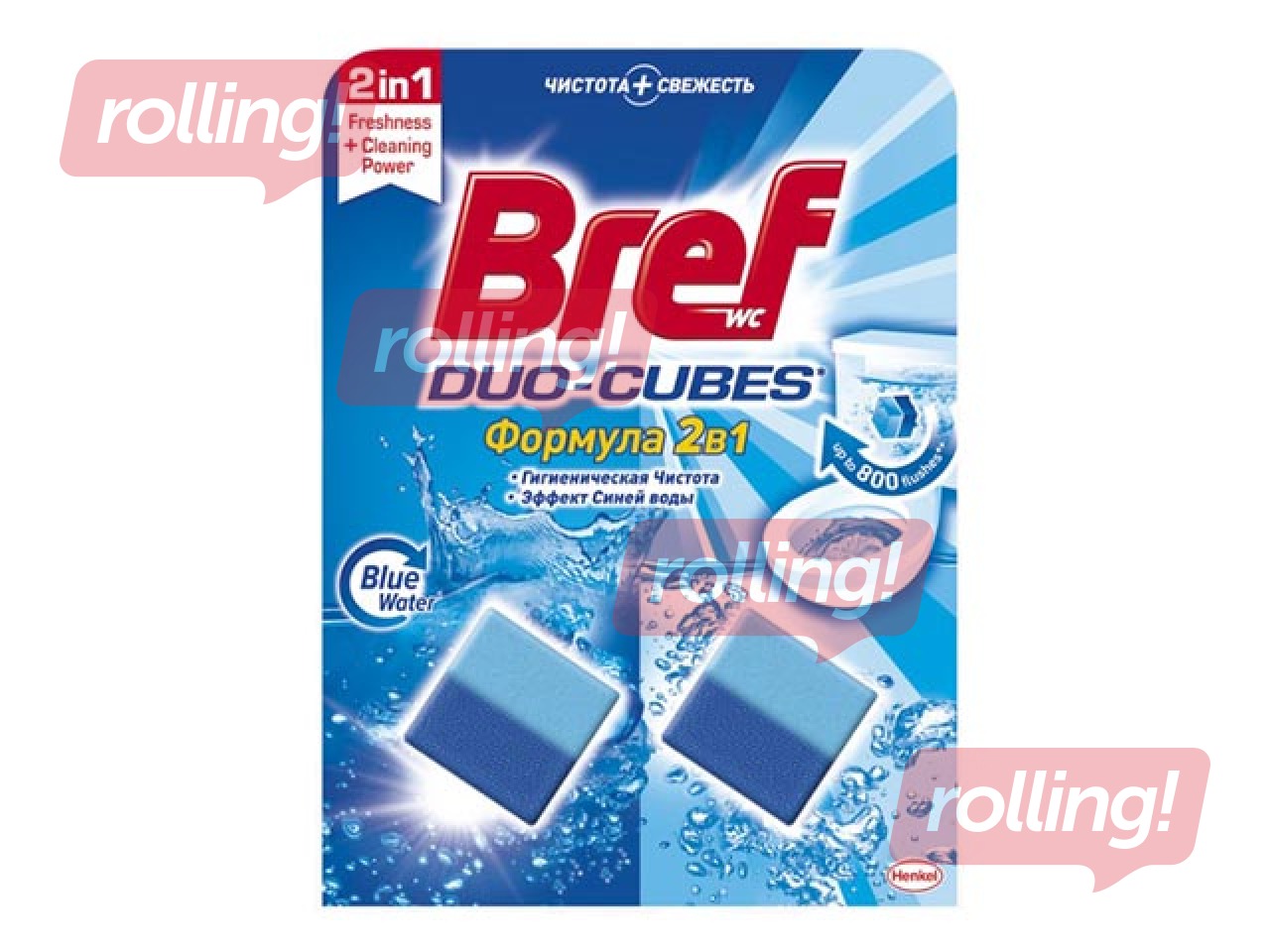 Tabletes tualetes poda tvertnei Bref duo-cubes oiginal, 2gab.