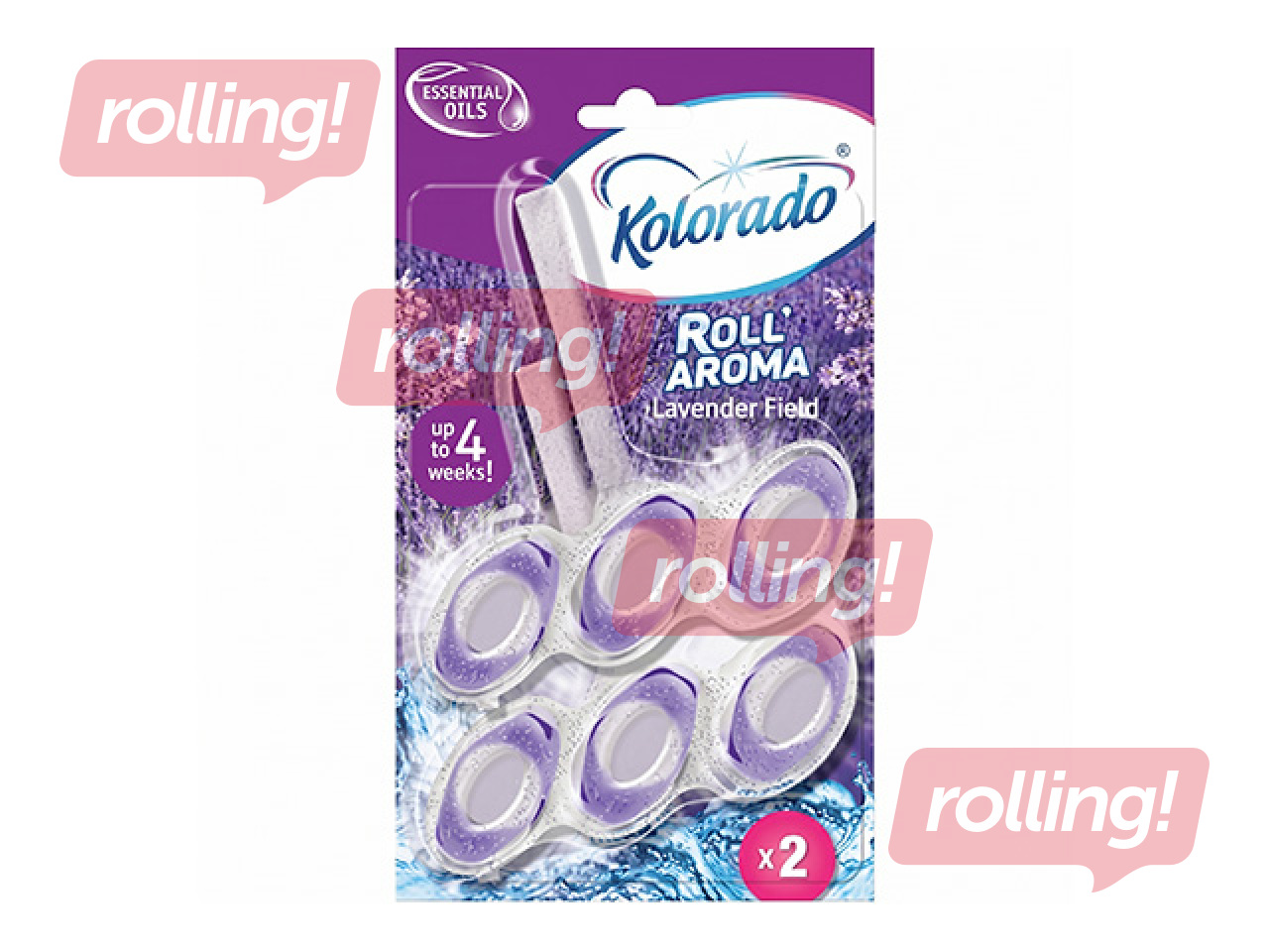 Туалетный блок Kolorado Roll Aroma Lavender duopack, 2x51г