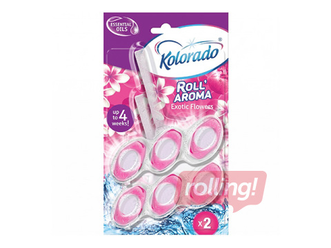 Toilet block Kolorado Roll Aroma Exotic Flowers duopack, 2x51g