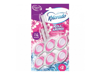 Tualetes bloks Kolorado Roll Aroma Exotic Flowers duopack, 2x51g