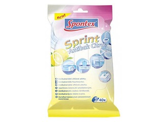 Märjad puhastuslapid, Spontex, tsitrus, 40 tk