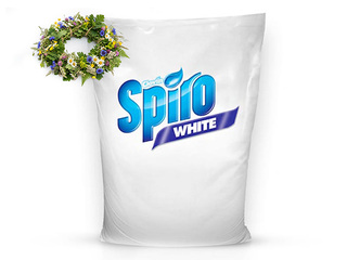 Veļas pulveris Spiro White Automat, 15kg +Līgo dāvana!