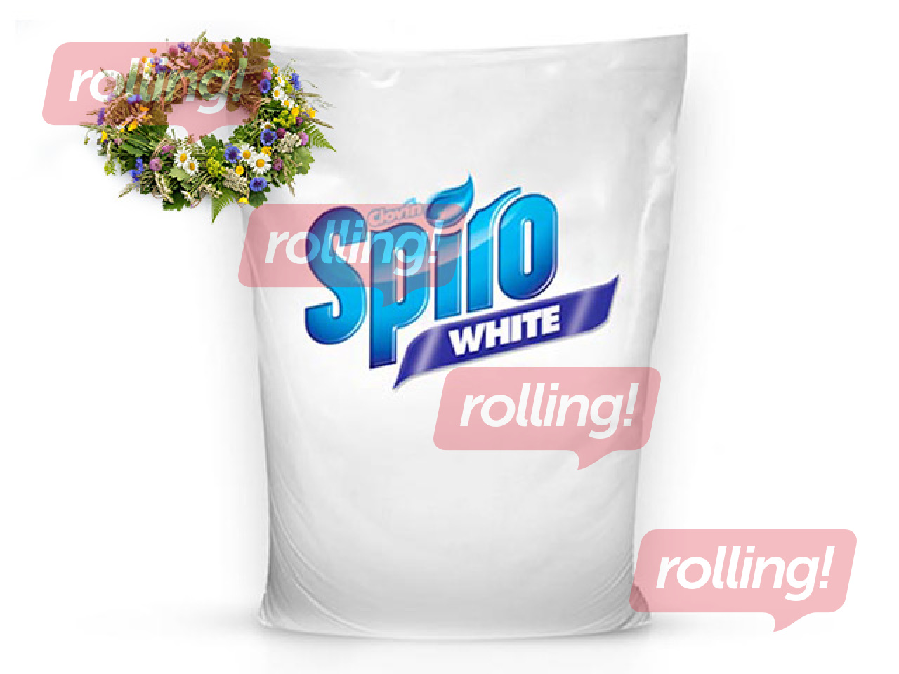 Veļas pulveris Spiro White Automat, 15kg +Līgo dāvana!