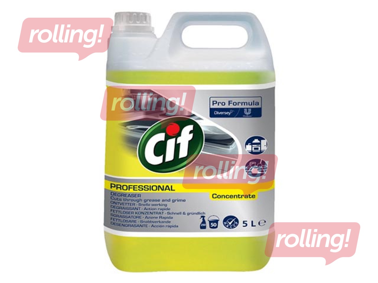 Surface degreaser, concentrated Cif Professional Power Cleaner, 5L