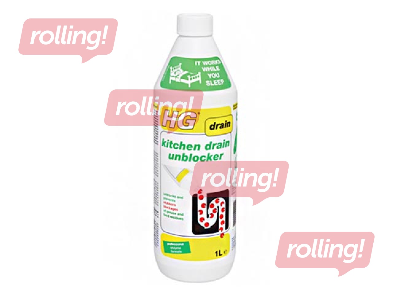 HG kitchen drain unblocker, 1000 ml