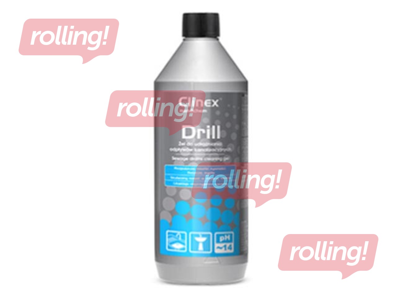 Гель для чистки канализационных труб Clinex Drill, 1Л