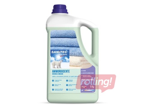 Veļas mīkstinātājs Sanitec Softdet White Musk, 5l