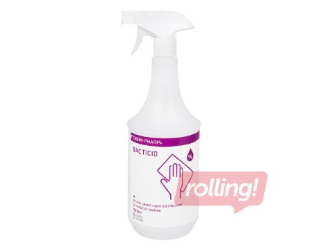Dezinfekcijas līdzeklis Chemi-Pharm Bacticid AF, virsmām, uz alkohola bāzes, ātras iedarbības, 1l