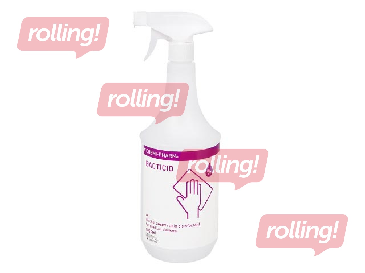Dezinfekcijas līdzeklis Chemi-Pharm Bacticid AF, virsmām, uz alkohola bāzes, ātras iedarbības, 1l