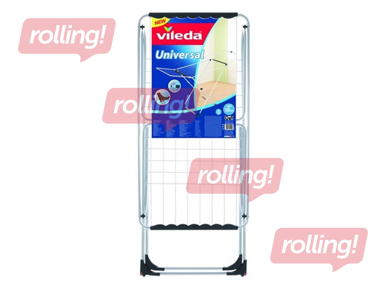 Statīvs VILEDA Universal, veļas žāvēšanai, tērauda, balts