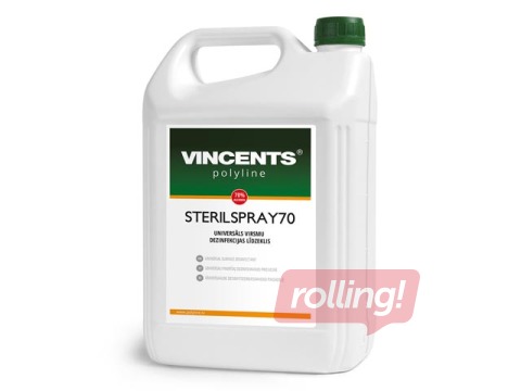 Dezinfekcijas līdzeklis Vincents Sterilspray 70, rokām un virsmām, 5l