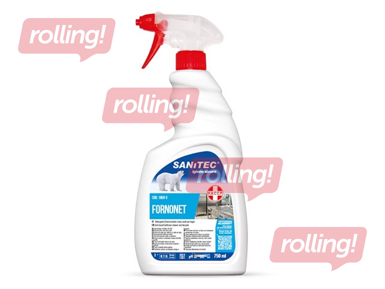 Sārmains tīrīšanas līdzeklis krāsnīm un griliem Sanitec Fornonet, 750ml