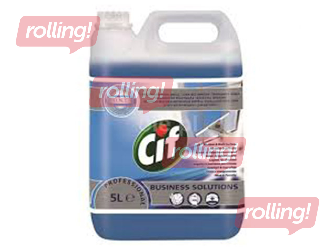 Stiklu un virsmu tīrīšanas līdzeklis Cif Professional Windows & MultiSurface, 5l