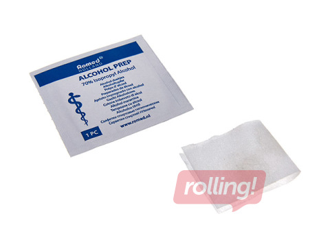 Mitrās salvetes Romed, 70% spirts, 100 gab.