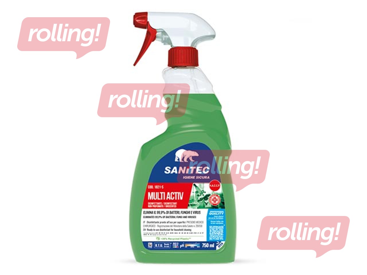 Surface disinfectant cleaner Sanitec, Multi Activ, 750ml