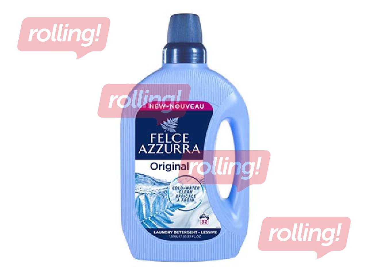 Жидкий универсальный стиральный порошок Felce Azzurra Original, 1595мл