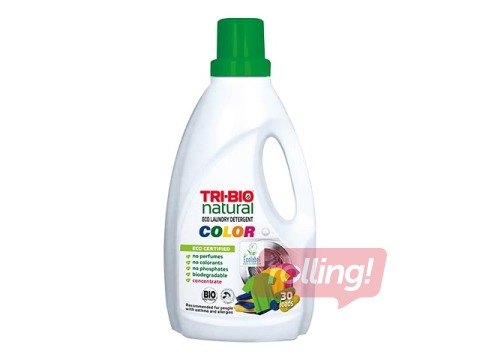 Veļas mazgāšanas līdzeklis Tri-Bio, krāsainai veļai, 1.42l
