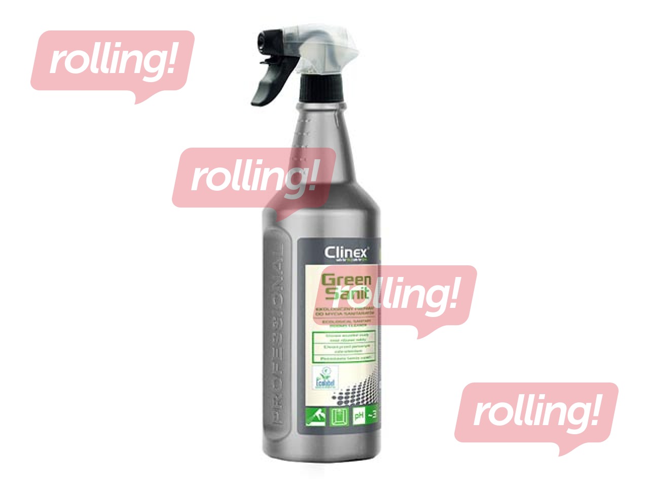 Sanitāro telpu tīrīšanas līdzeklis Clinex Green Sanit, ekoloģisks, 1l