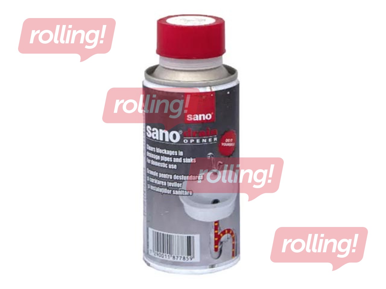 Kanalizācijas cauruļu tīrīšanas līdzeklis Sano Sanodrain, 200g