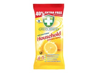 Салфетки универсальные для очистки поверхностей, Green Shield Household, 70 шт.
