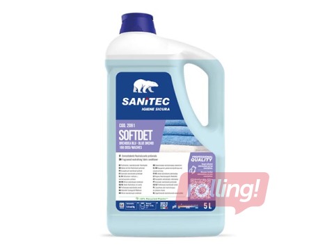 Veļas mīkstinātājs Sanitec Softdet Blue Orchid, 5l