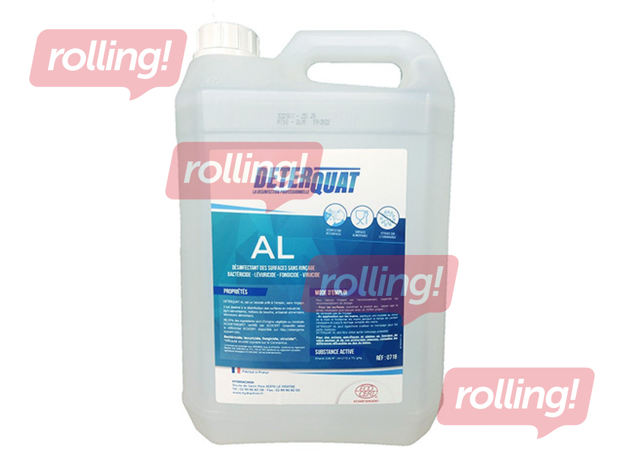Dezinfekcijas līdzeklis Deterquat, rokām un virsmām, 5l