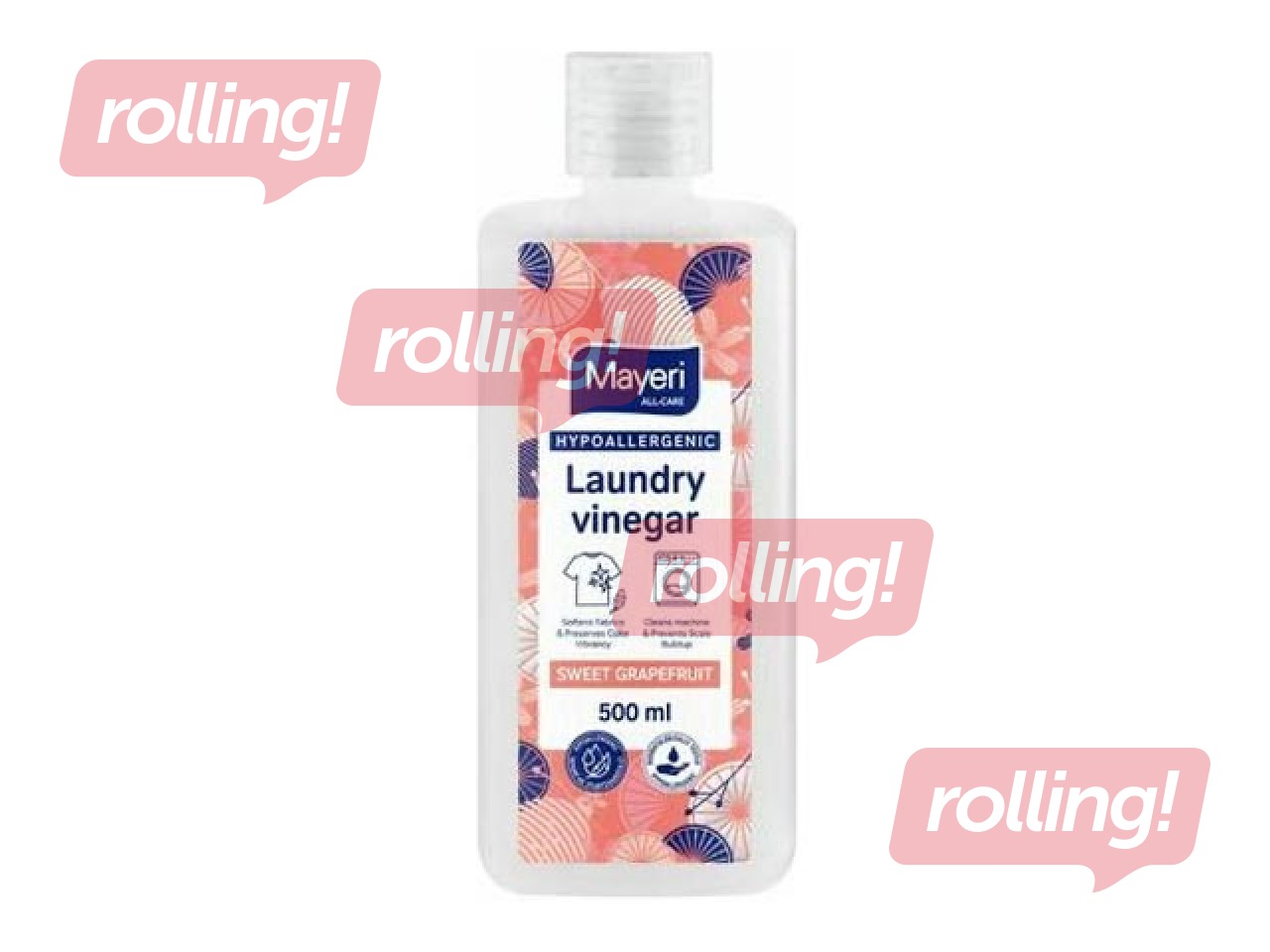 Veļas etiķis Mayeri, Sweet grapefruit, hipoalerģisks, 500ml