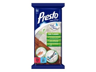 Surface cleaning wet wipes PRESTO for floors, 16 pcs.