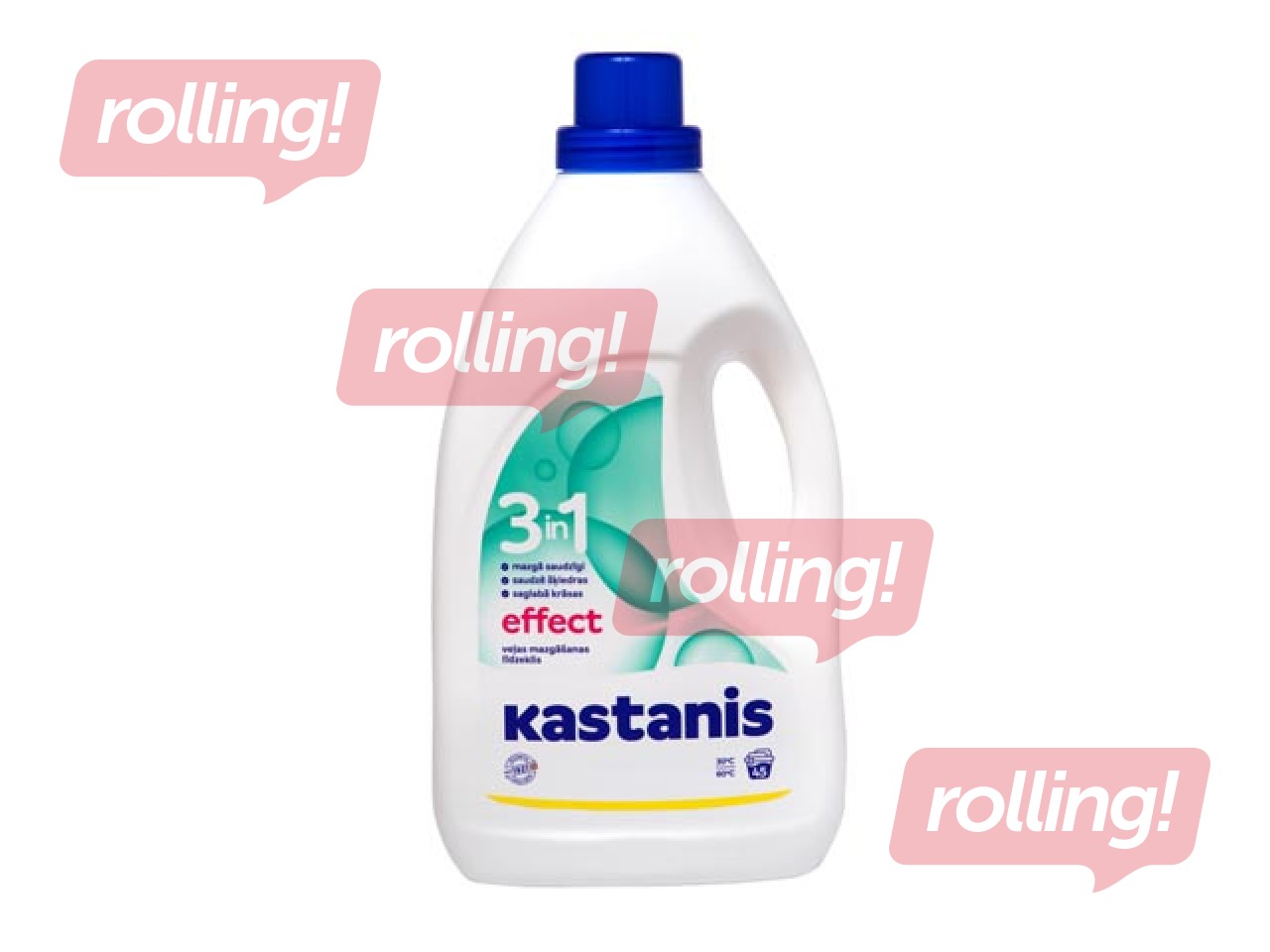 Veļas mazgāšanas līdzeklis Kastanis Efekts 3in1, universāls, 1.8l