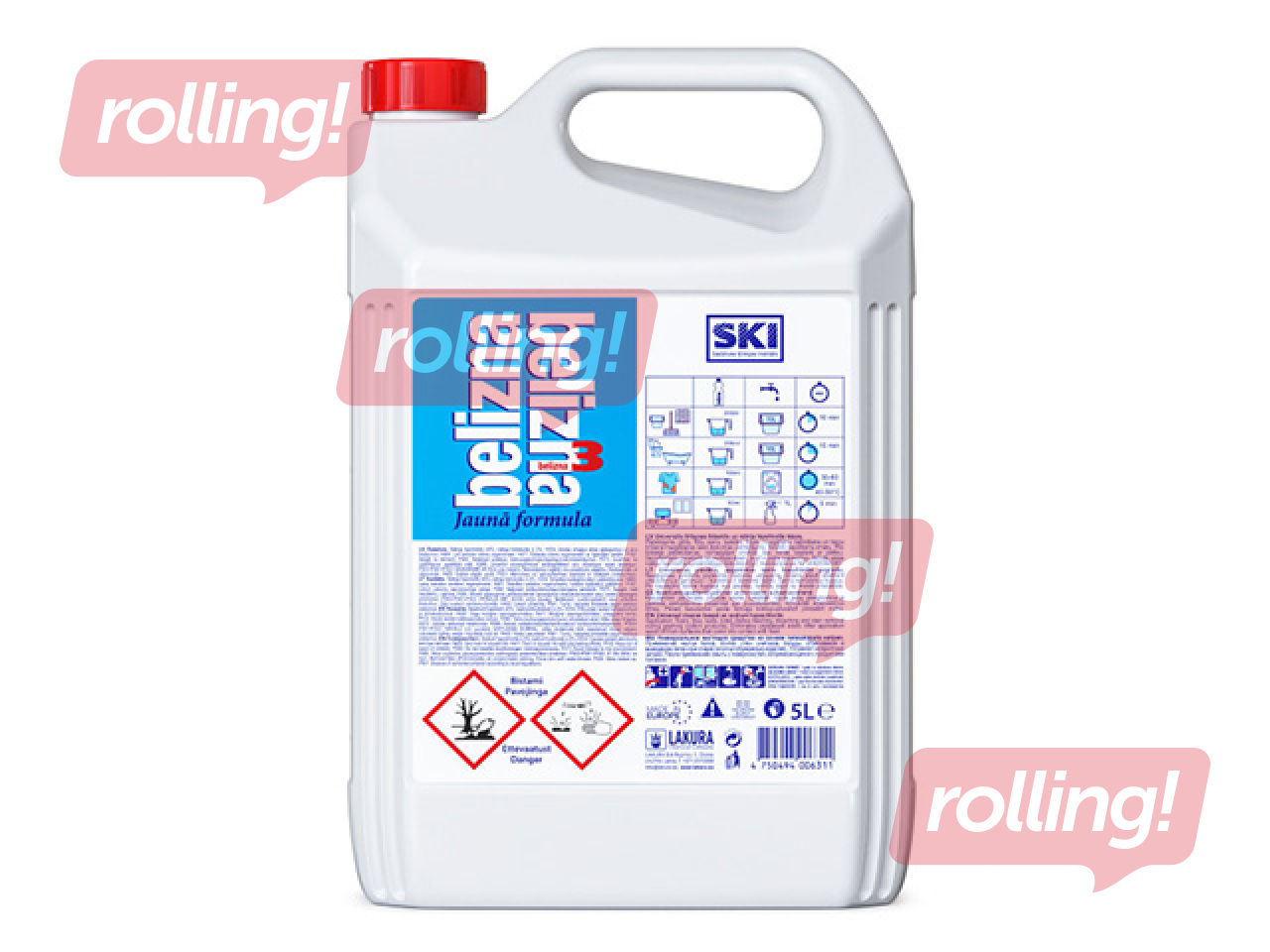 Mazgāšanas, balināšanas un dezinfekcijas līdzeklis Belizna, 5l