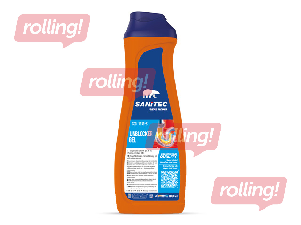 Kanalizācijas cauruļu tīrīšanas līdzeklis Sanitec, Unblocker Gel, 900ml