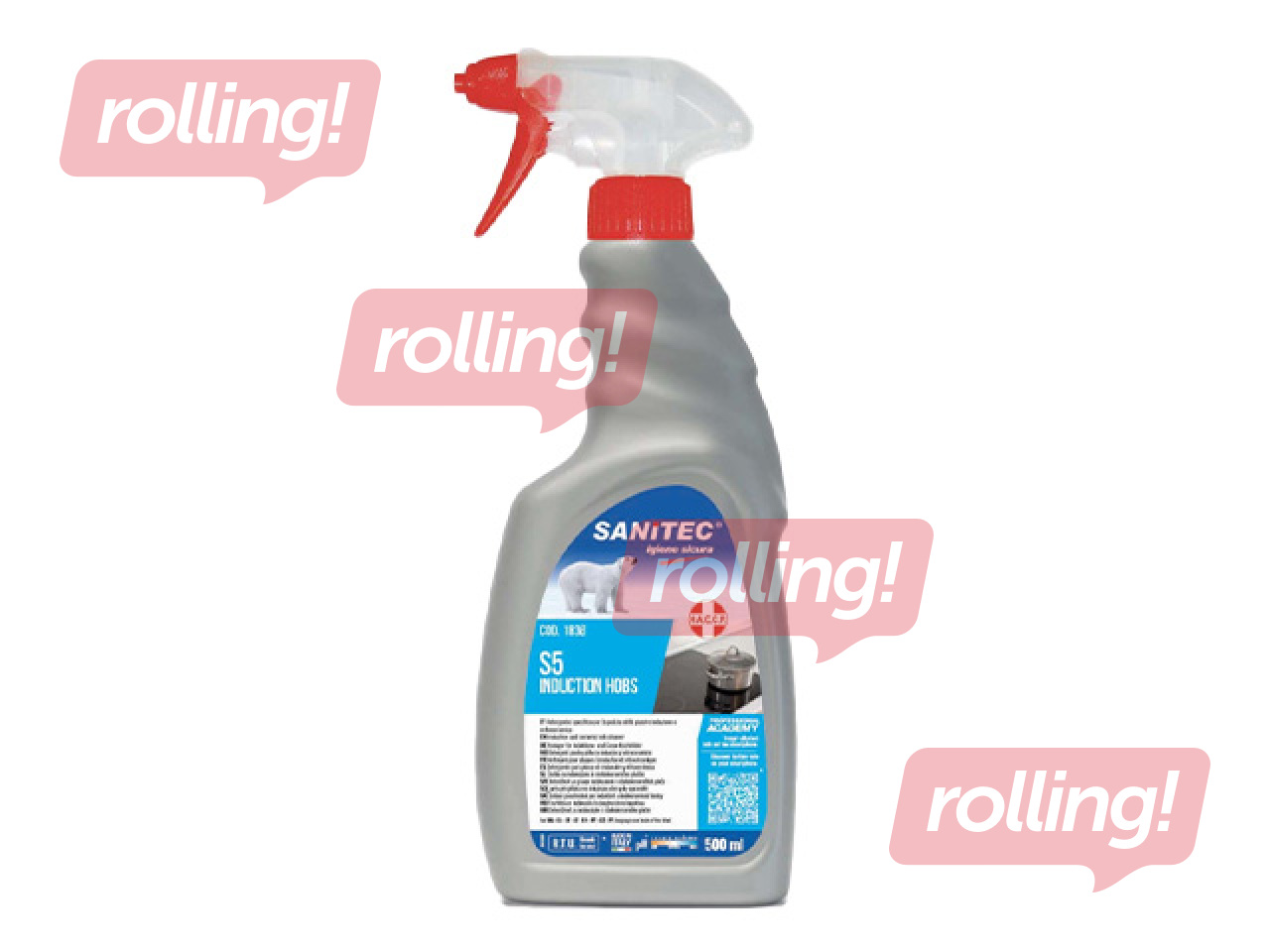 Cleaner for ceramic and induction cooktops Sanitec, Induction Hobs S5, 500ml