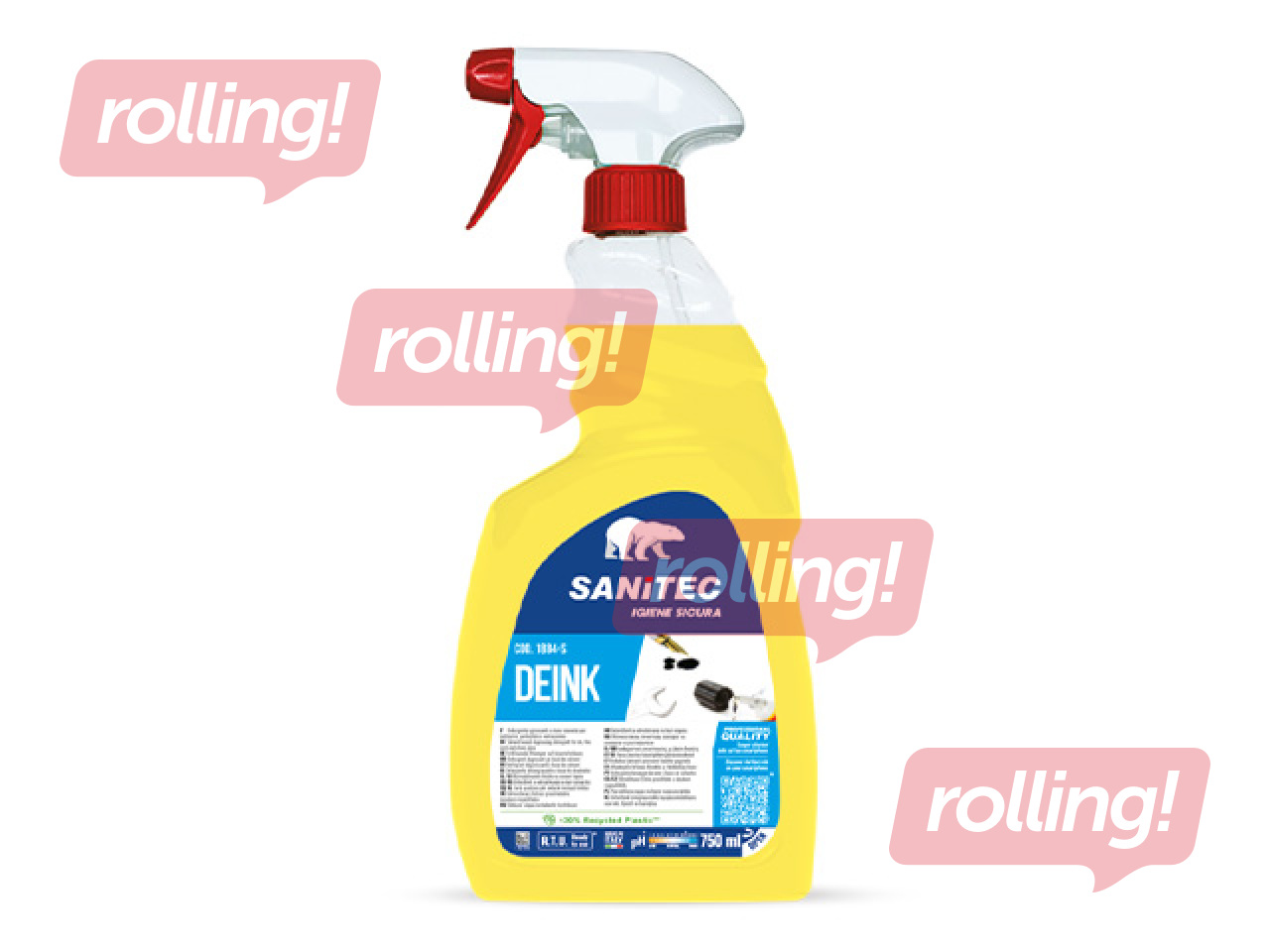 Grafiti un tintes noņēmējs Sanitec Deink, 750ml