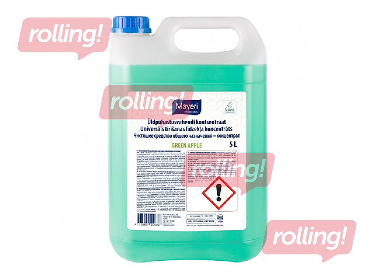 Puhastusvahend Mayeri, universaalne, kontsentraat, roheline õun, 5l