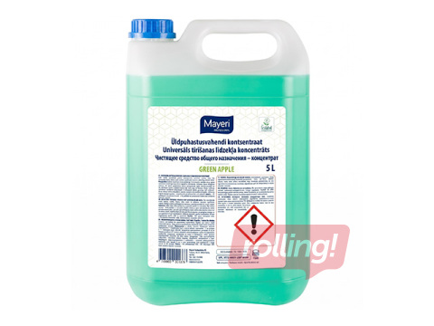 Tīrīšanas līdzeklis Mayeri, universāls, koncentrāts, zaļais ābols, 5l