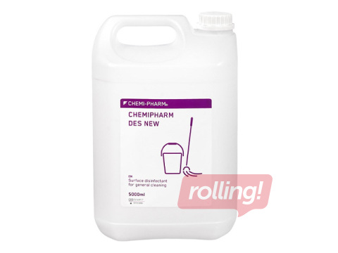 Virsmu dezinfekcijas un mazgāšanas līdzeklis Chemipharm, Des New, koncentrāts, 5l