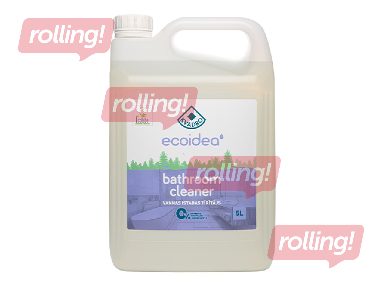 Vannas istabas tīrīšanas līdzeklis Kvadro Ecoidea, 5l