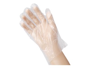 Cimdi HDPE, caurspīdīgi, 100 gab.