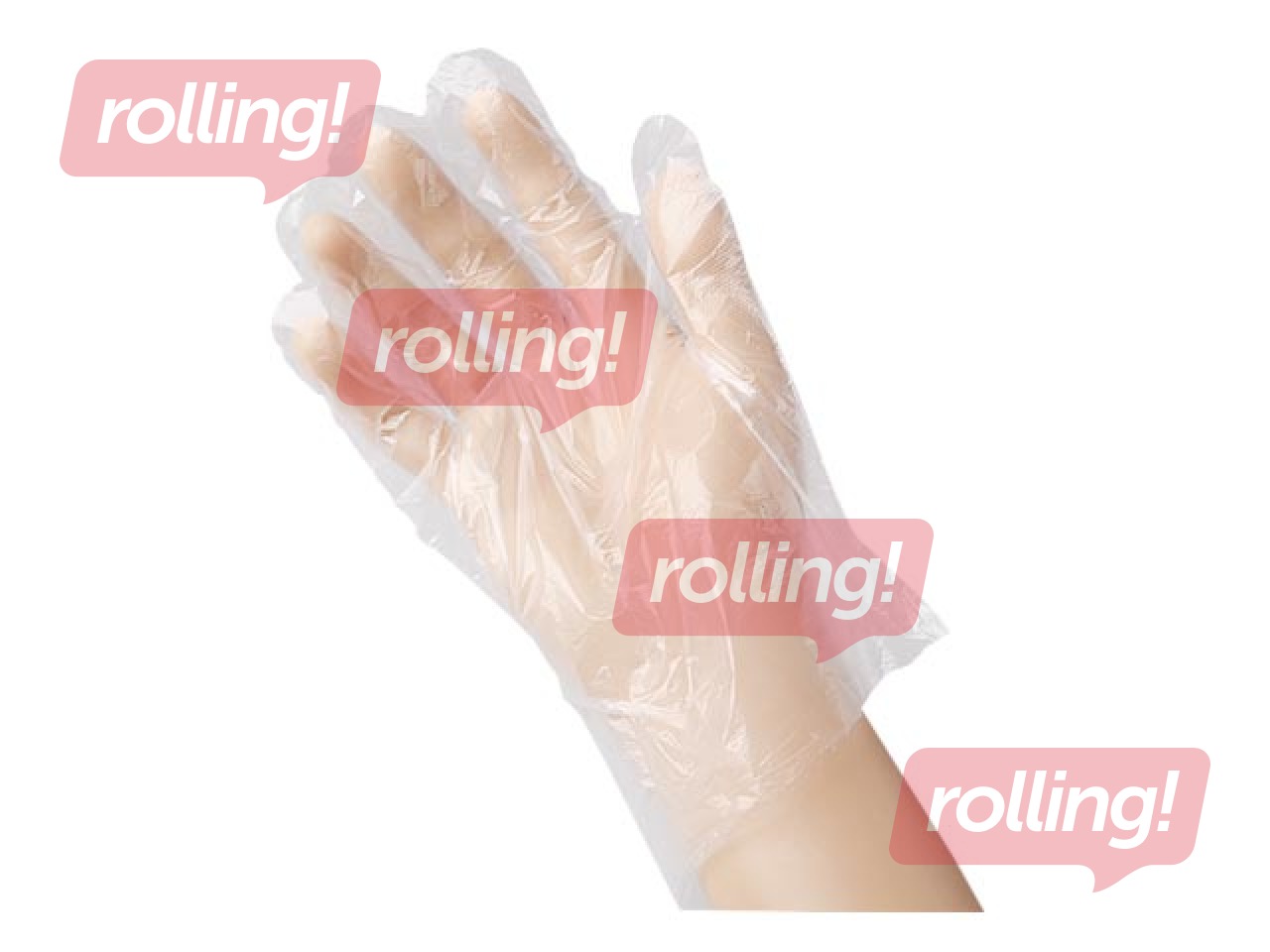 Cimdi HDPE, caurspīdīgi, 100 gab.