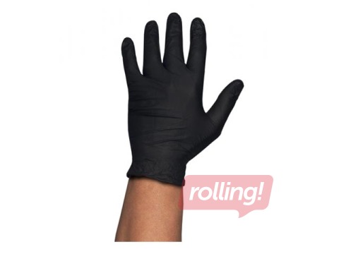 Cimdi Gentle Touch, nitrila, melni, XL izmērs, 100 gab.