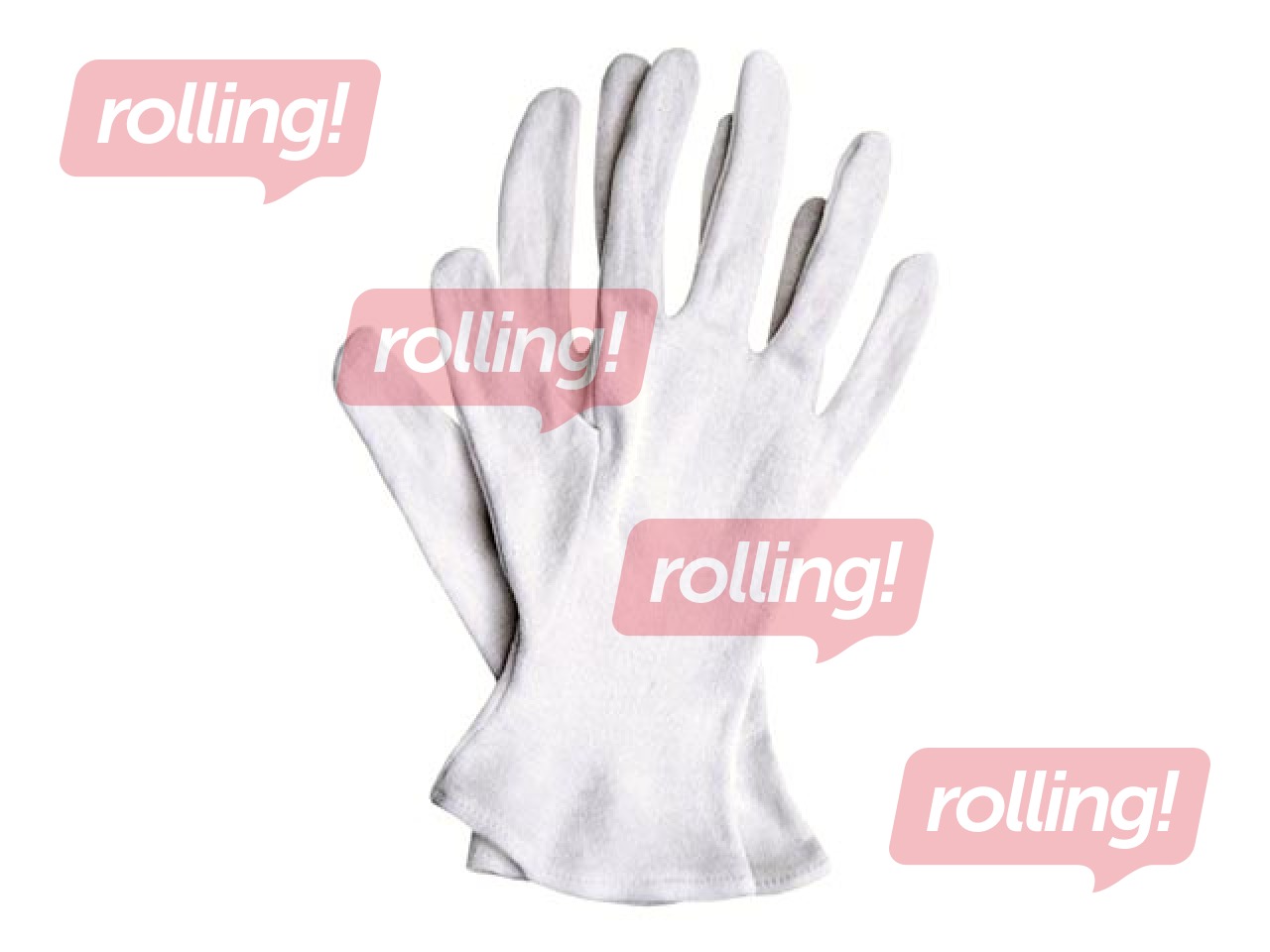 Рукавицы официантские арт.RWKB, хлопок, белый, XL