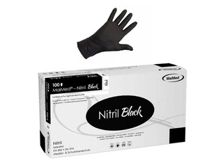 Nitrile gloves without powder MaiMed L, 100 pcs., black