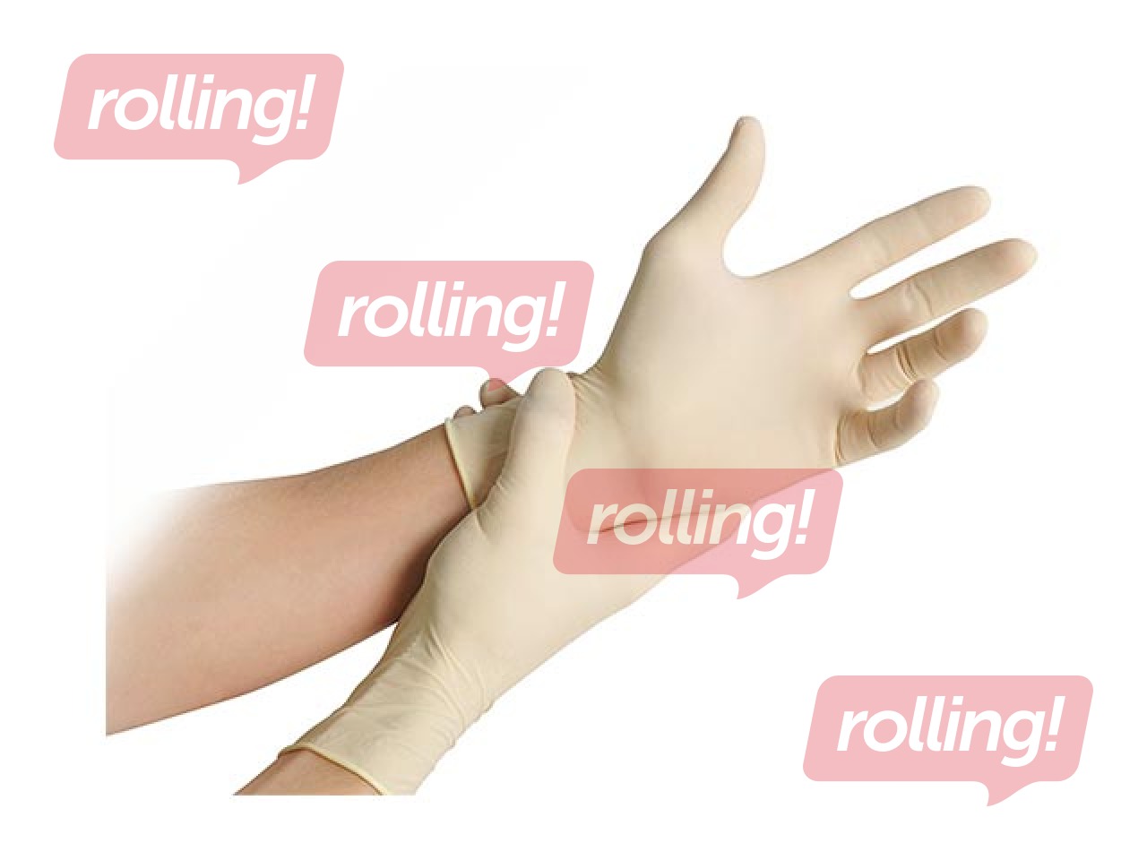 Cimdi MaiMed- Soft PF, lateksa, bez pūdera, S izmērs, balti, 100 gab.