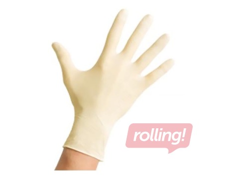 Cimdi MaiMed- Soft PF, lateksa, bez pūdera, XS izmērs, balti, 100 gab.