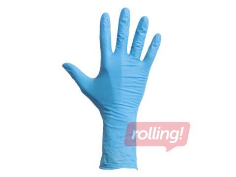 Cimdi MaiMed, nitrila, bez pūdera, zili, M izmērs, 100 gab.